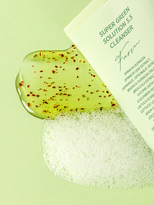 VELLA Super Green Solution 5.5. Cleanser | Wegański żel oczyszczający wspierający naturalną równowagę pH skóry | 150 ml