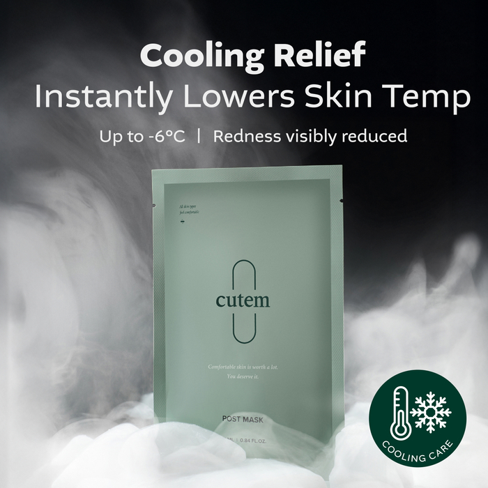 CUTEM Post Mask | Maska kojąco–nawilżająca dla skóry wrażliwej i podrażnionej | 10szt.