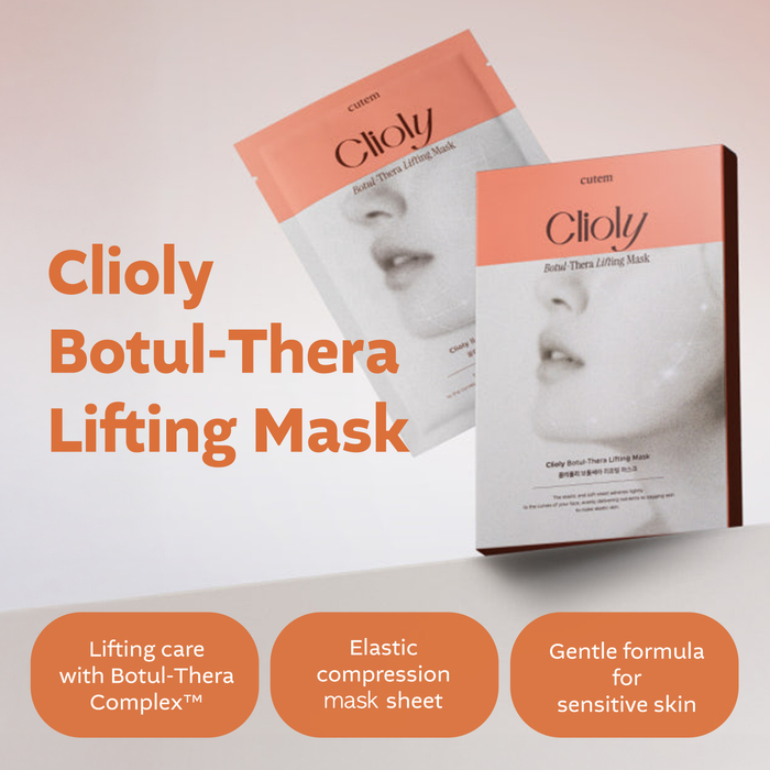 CUTEM Clioly Botul-Thera Lifting Mask | Luksusowa, dwuczęściowa maseczka liftingująca | 3szt.