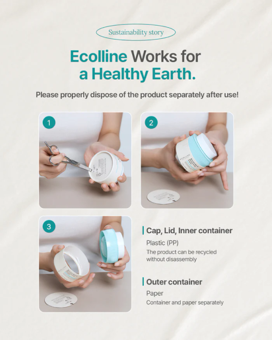 ECOLLINE Manuka Marula Moisturizing Cream | Intensywnie nawilżający krem do twarzy z miodem manuka i olejem marula | 50 ml