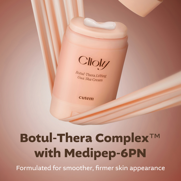 CUTEM Clioly Botul-Thera Lifting Gua Sha Cream | Liftingujący krem do twarzy z masażerem Gua Sha | 65 ml