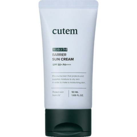CUTEM Waterful Barrier Sun Cream SPF 50+ / PA++++ | 50 ml